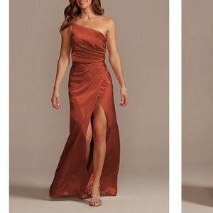Cinnamon One Shoulder Dress